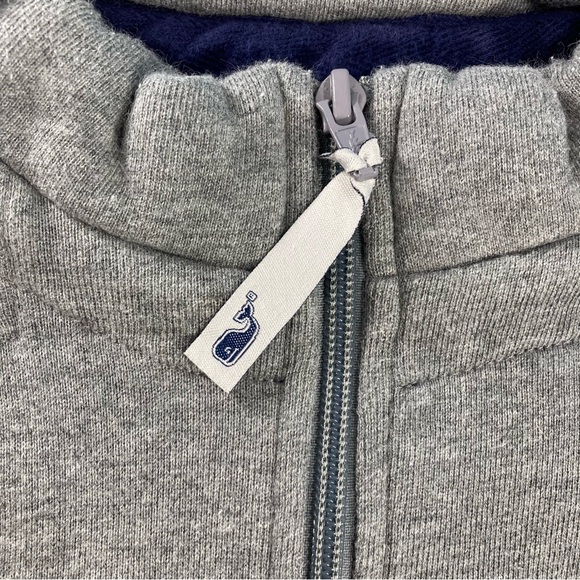 Vineyard Vines Sweater Men's Sz 2XL Gray Pullover Quarter Zip - Picture 4 of 11
